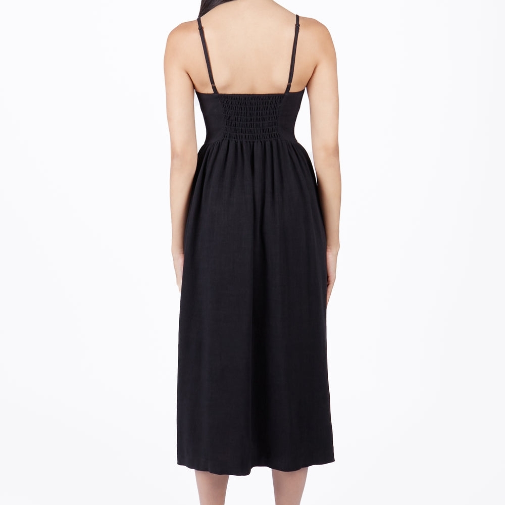 Ebony Button Down Midi Dress - Picture 7 of 13